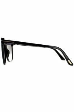 Sunglasses*Tom Ford Cat Eye Shiny Grey Gradient Black