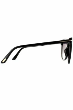 Sunglasses*Tom Ford Cat Eye Shiny Grey Gradient Black