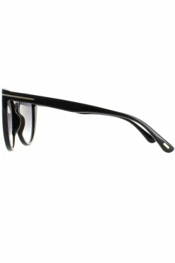 Sunglasses*Tom Ford Cat Eye Shiny Smoke Gradient Isabella FT0915 Black