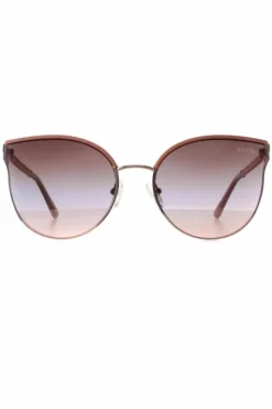 Sunglasses*Guess Cat Eye Shiny Rose Bordeaux Gradient GF6092 Gold
