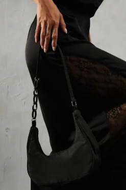 Shoulder Bags|Handbags*MissPap Chain Link Handle Shoulder Bag black