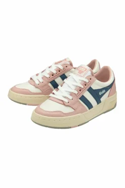 Trainers*Gola Challenge' Leather Lace-Up Trainers White