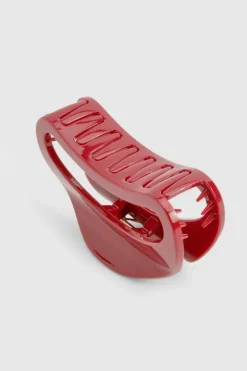 Hair Accessories*boohoo Oversized Claw Clip cherry