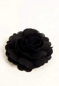 Hair Accessories*My Accessories London Chiffon Flower Hair Clip Black
