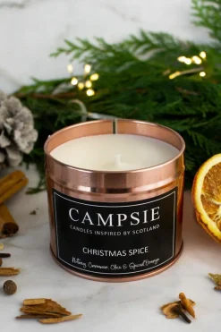 Candles & Diffusers|Candles*CAMPSIE Candles Christmas Spice Candle Tin Rose Gold