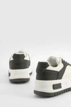 Trainers*boohoo Chunky Contrast Panel Trainers black