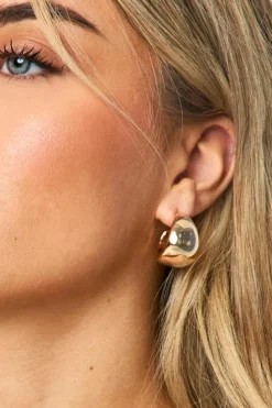 Earrings*boohoo Chunky Hoop Earrings gold
