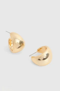 Earrings*boohoo Chunky Hoop Earrings gold