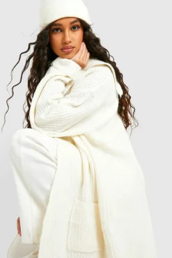 Cardigans|Knitwear*boohoo Chunky Heavyweight Coatigan stone