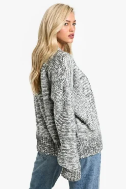 Cardigans*boohoo Chunky Knit Slouchy Cardigan charcoal