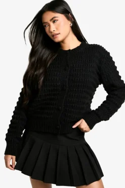 Cardigans|Jumpers & Cardigans*boohoo Chunky Knitted Cardigan black