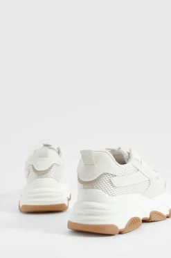 Trainers*boohoo Chunky Lace Up Trainers beige