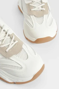 Trainers*boohoo Chunky Lace Up Trainers beige