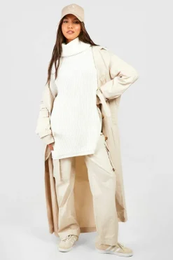 Oversized Jumpers|Jumpers*boohoo Chunky Oversized Boyfriend Jumper cream