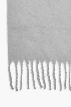 Scarves|Scarves*boohoo Chunky Oversized Fringe Scarf grey marl