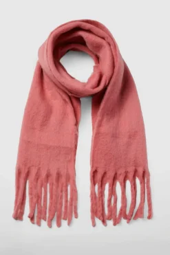 Hats & Gloves|Hats & Gloves*boohoo Chunky Oversized Fringe Scarf pink