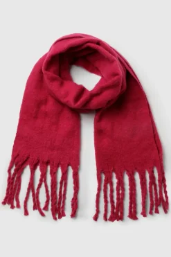 Hats & Gloves|Hats & Gloves*boohoo Chunky Oversized Fringe Scarf fuchsia