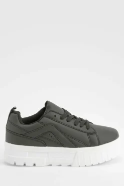 Trainers*boohoo Chunky Platform Sole Trainers black