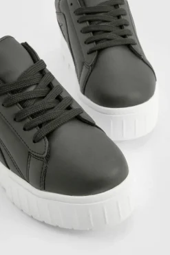 Trainers*boohoo Chunky Platform Sole Trainers black
