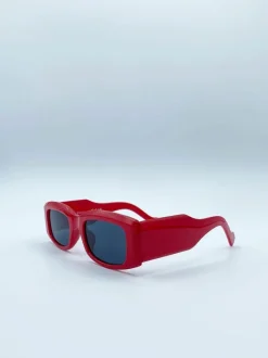 Sunglasses*SVNX Chunky Rectangle Sunglasses in Red