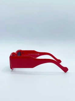 Sunglasses*SVNX Chunky Rectangle Sunglasses in Red