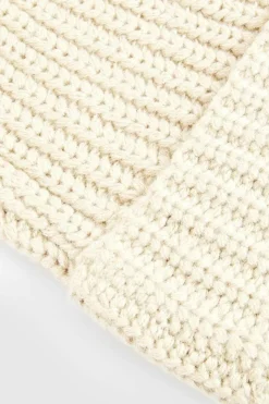 Hats & Gloves|Hats & Gloves*boohoo Chunky Ribbed Knit Beanie stone