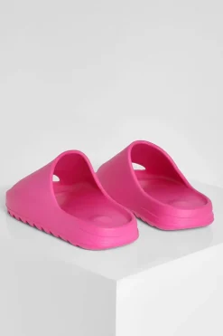Flats|Sandals*boohoo Chunky Slider hot pink