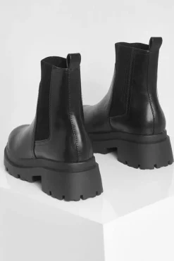 Chunky Boots|All Boots*boohoo Chunky Sole Chelsea Boots black
