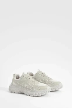 Trainers*boohoo Chunky Sporty Trainers beige