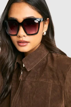 Sunglasses*boohoo Chunky Square Oversized Sunglasses black