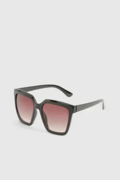 Sunglasses*boohoo Chunky Square Oversized Sunglasses black