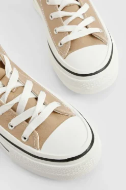 Trainers*boohoo Chunky Wave Sole High Top Trainers beige