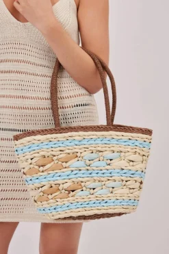 Handbags*My Accessories London Chunky Weave Straw Bag Multi