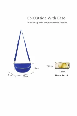 Handbags*Kitise Classic Design Bum Bag Style Italian Pouch Suede Leather Crossbody Sling Bag Black