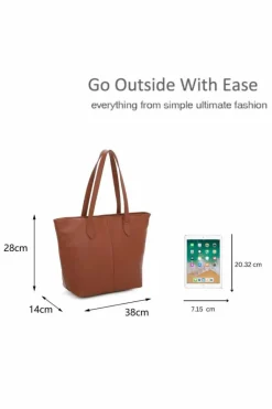 Handbags|Tote Bags*Kitise Classic Lightweight Rommy Shopper Tote Bag Black