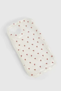 Phone Cases*boohoo Scattered Heart Phone Case clear