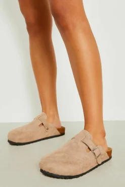 Flats|Sandals*boohoo Closed Toe Clog taupe