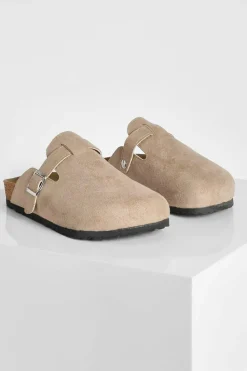 Flats|Sandals*boohoo Closed Toe Clog taupe