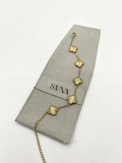 Bracelets*SVNX Clover Bracelet in Gold