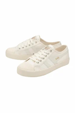 Trainers*Gola Coaster' Canvas Lace-Up Trainers Off White