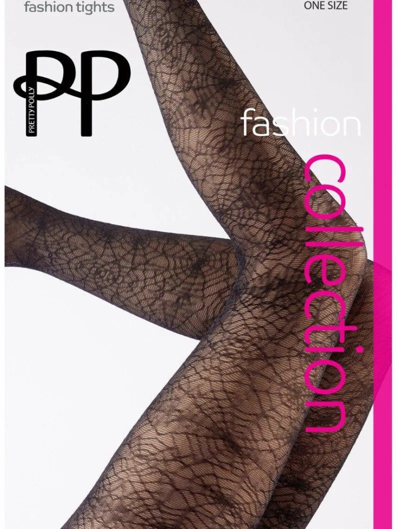 Tights & Socks|Tights & Socks*Pretty Polly Cobweb Tights - Black