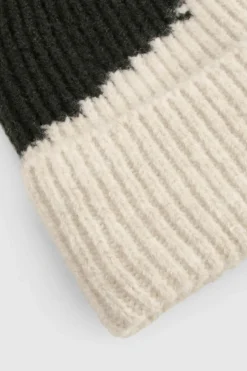 Earmuffs|Hats & Gloves*boohoo Colour Block Ribbed Beanie neutral