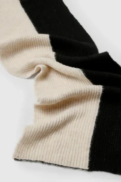 Hats & Gloves|Hats & Gloves*boohoo Colour Block Ribbed Scarf neutral