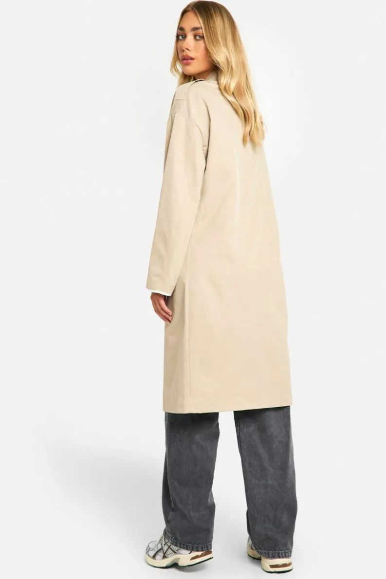 Up To 80% Off Winter Warmers|Trench Coats*boohoo Contrast Binding Detail Trench Coat light beige