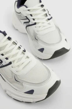 Trainers*boohoo Contrast Chunky Sporty Dad Trainers black_white