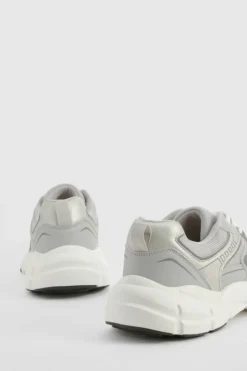Trainers*boohoo Contrast Chunky Sporty Dad Trainers grey
