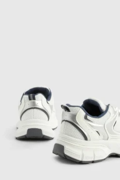 Trainers*boohoo Contrast Knit Chunky Trainers white