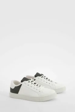 Trainers*boohoo Contrast Panel Basic Flat Trainers black