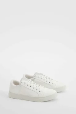 Trainers*boohoo Contrast Panel Basic Flat Trainers silver