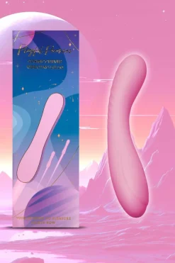 Sexual Wellness*Playful Promises Cosmic Curves Vibrating Dildo With 10 Vibrating Settings Pink